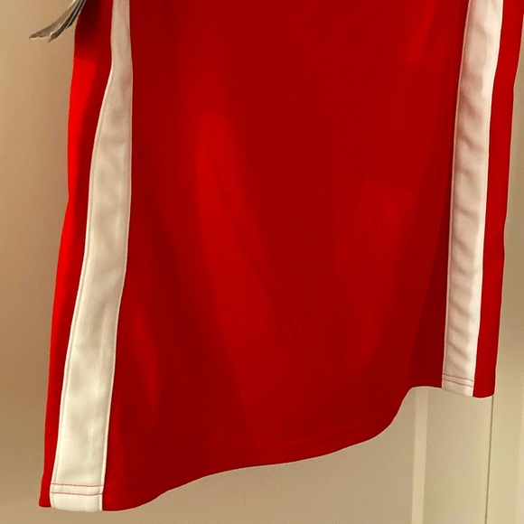 NWT [Nike] Dri-Fit Basketball Performance Sleeveless Jersey Red w/ White - Picture 7 of 11